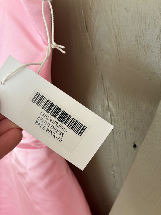 Reformation Zenni Dress Pale Pink Size 10 - Picture 3 of 5